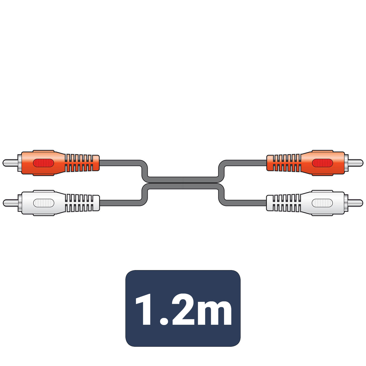2RCA M - 2RCA M Lead 1.2m