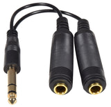 6.3mm Stereo Headphone/Audio Splitter Lead 0.2m