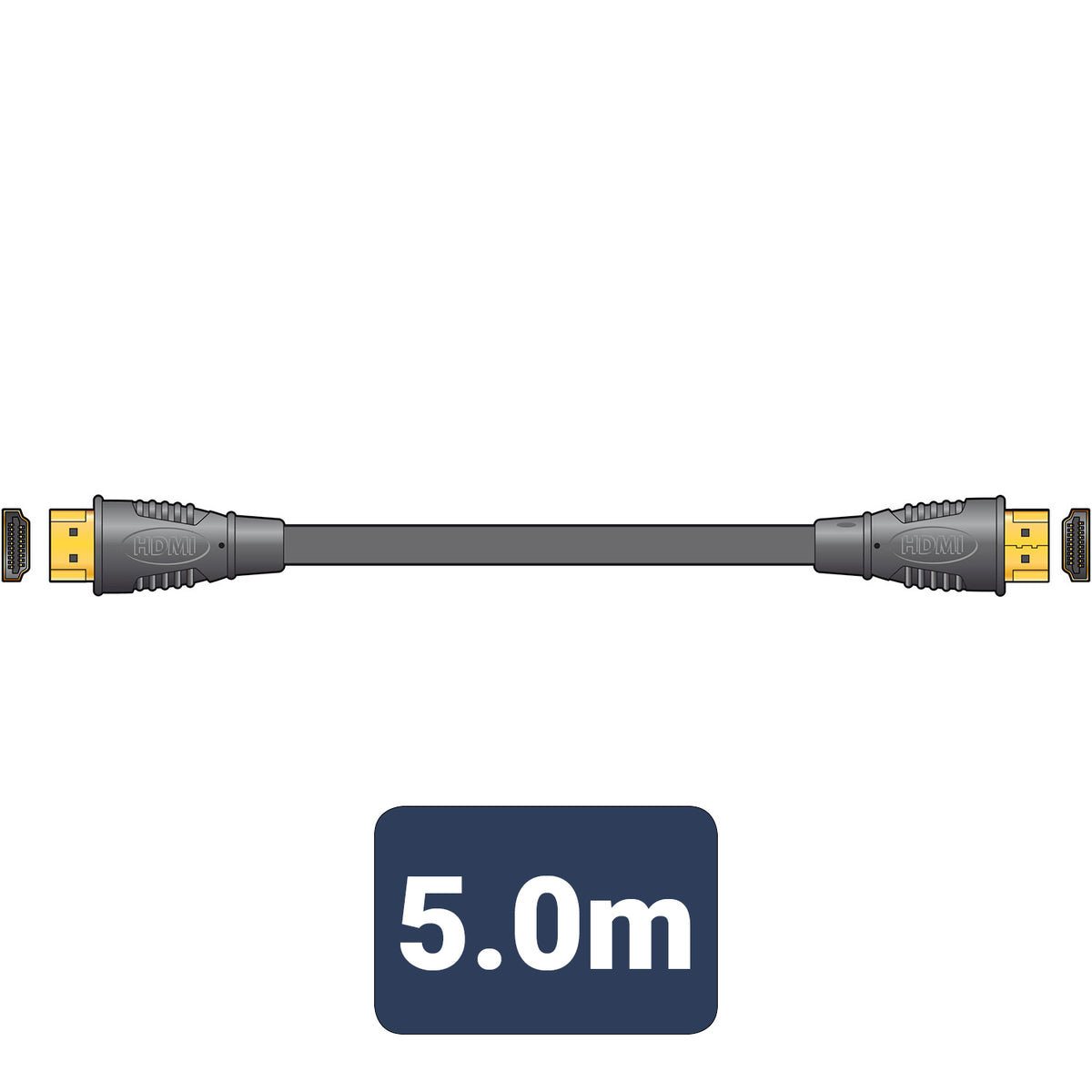 5m High Quality 4K Ready HDMI Lead - Plug to Plug