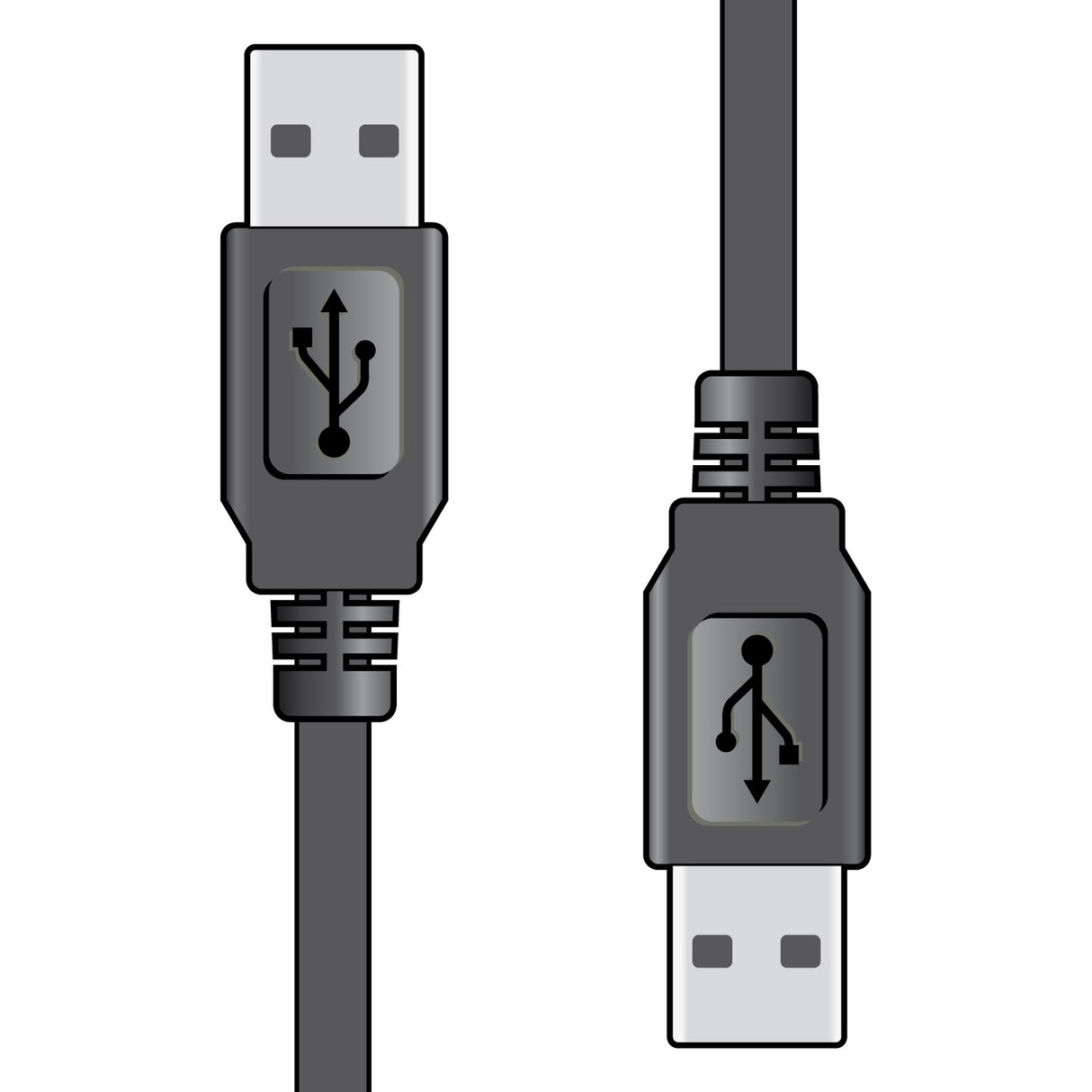 USB A Plug - USB A Plug 1.5m