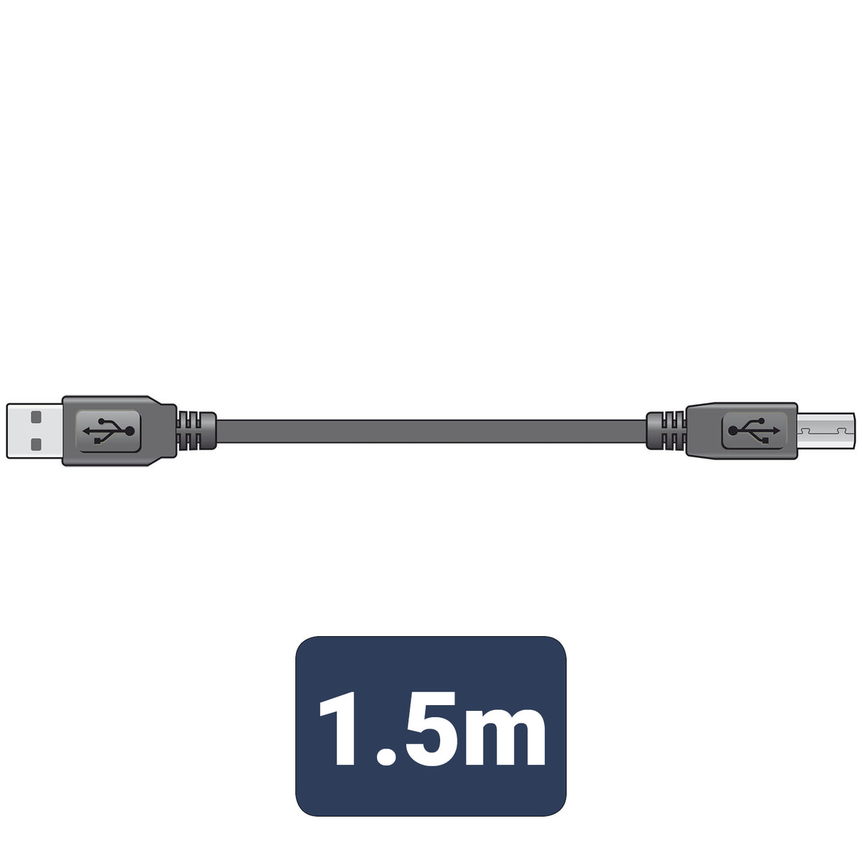 USB A to USB B Lead 1.5m