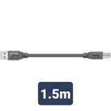 USB A to USB B Lead 1.5m