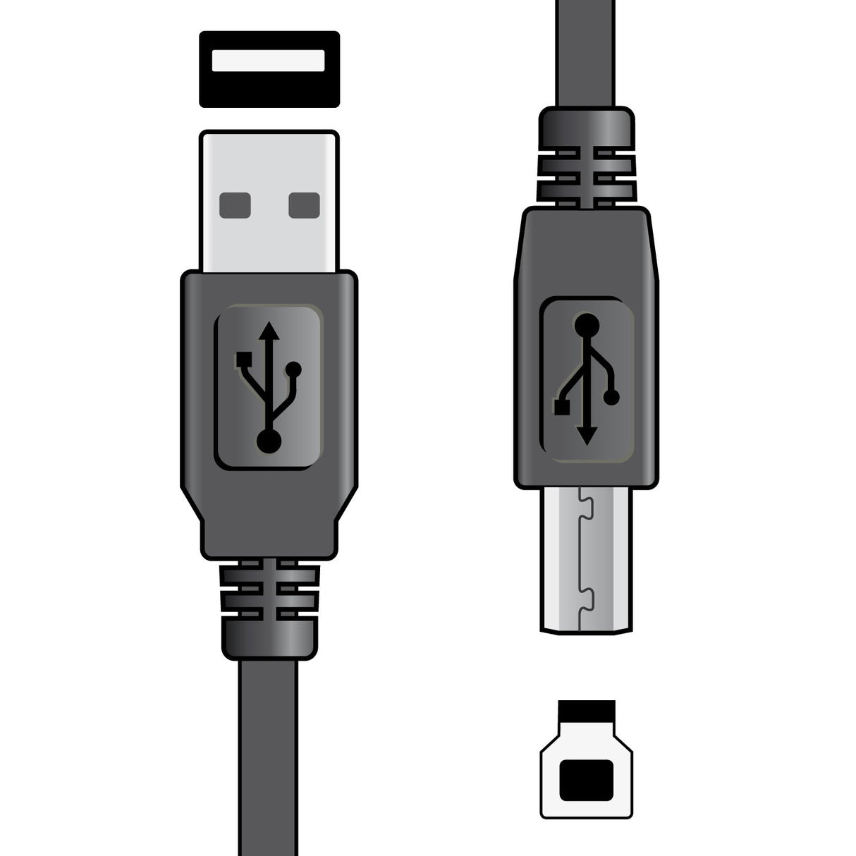 USB A to USB B Lead 1.5m