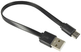 USB Type A-C Short Sync & Charge Flat Cable 20cm