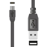 USB Type A-C Short Sync & Charge Flat Cable 20cm