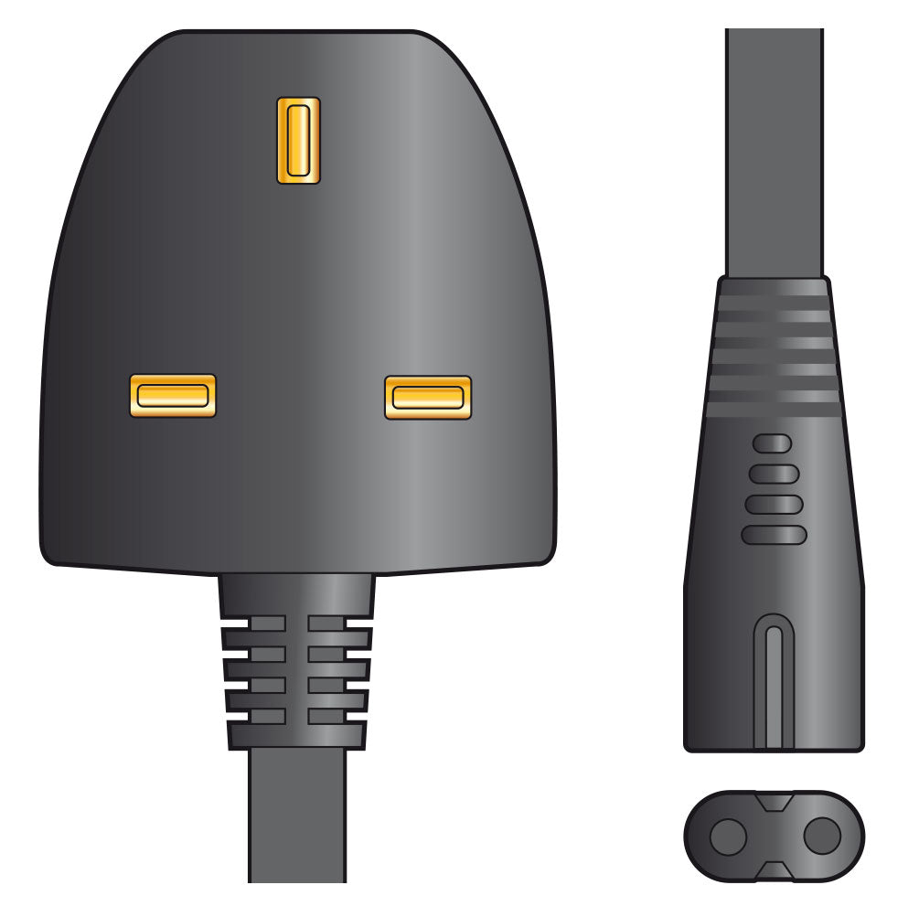 Figure 8 3A - Mains Power Leads UK Plug