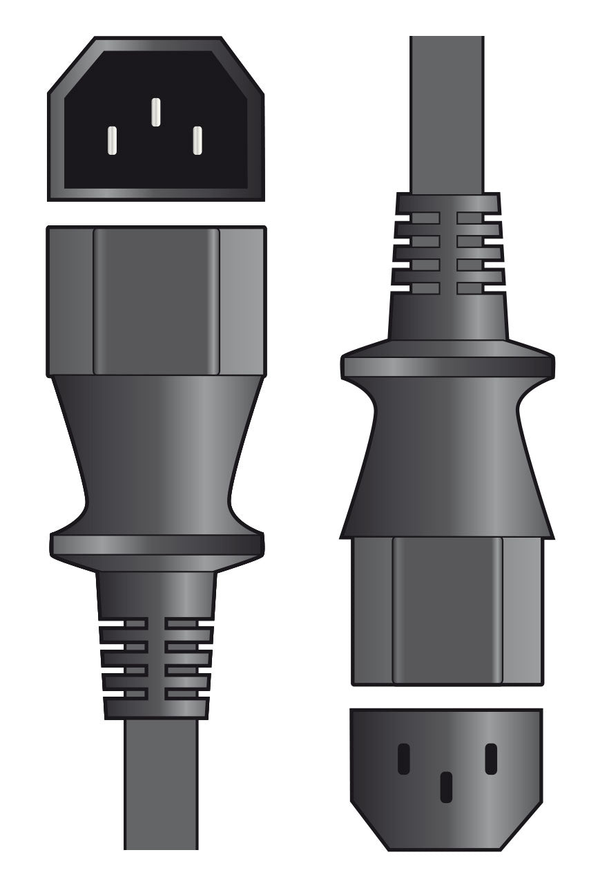 Mains Power Extension Leads IEC Plug - IEC Socket