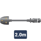 Mains Power Leads UK Plug - Hot IEC Plug 10A