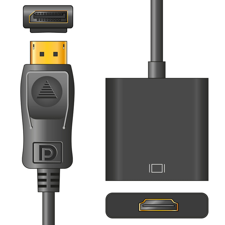 4K Adaptor Lead Display Port Plug – HDMI Socket