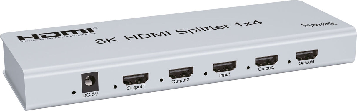8K HDMI Splitter with EDID 1x4
