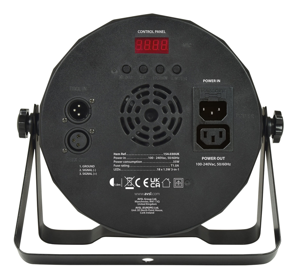 PAR-100: High Power 3-in-1 LED Plastic PAR Can