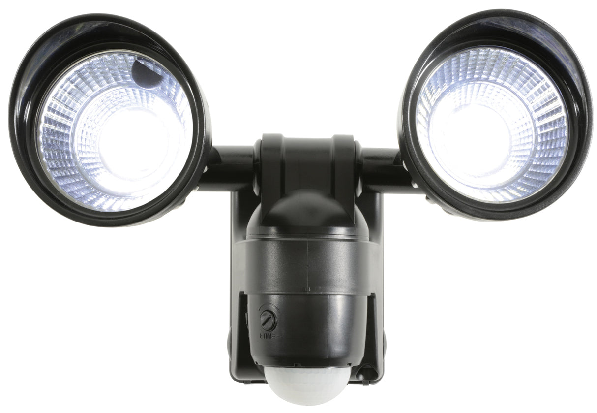 Battery Powered Motion Sensor Twin LED Floodlight