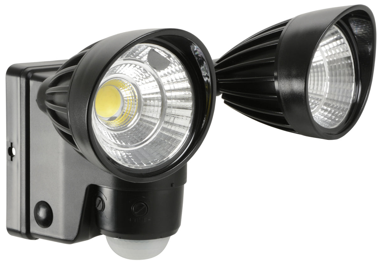 Battery Powered Motion Sensor Twin LED Floodlight