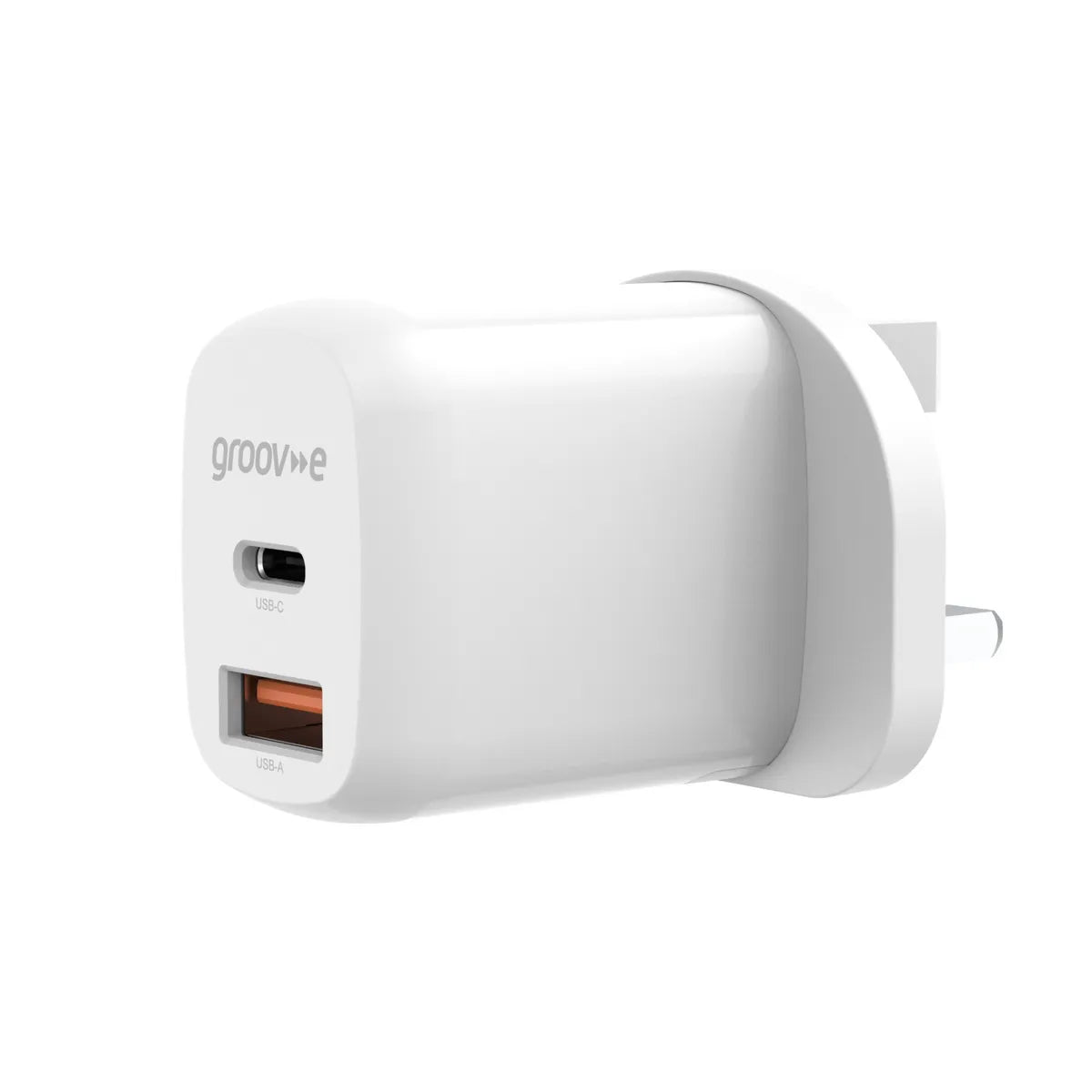 Groov-e 25W 1x USB-C and 1x USB-A Plug