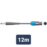 Essential Speaker Leads 6.3mm Mono Jack Plug - Speaker Plug 12.0m
