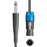 Essential Speaker Leads 6.3mm Mono Jack Plug - Speaker Plug 12.0m