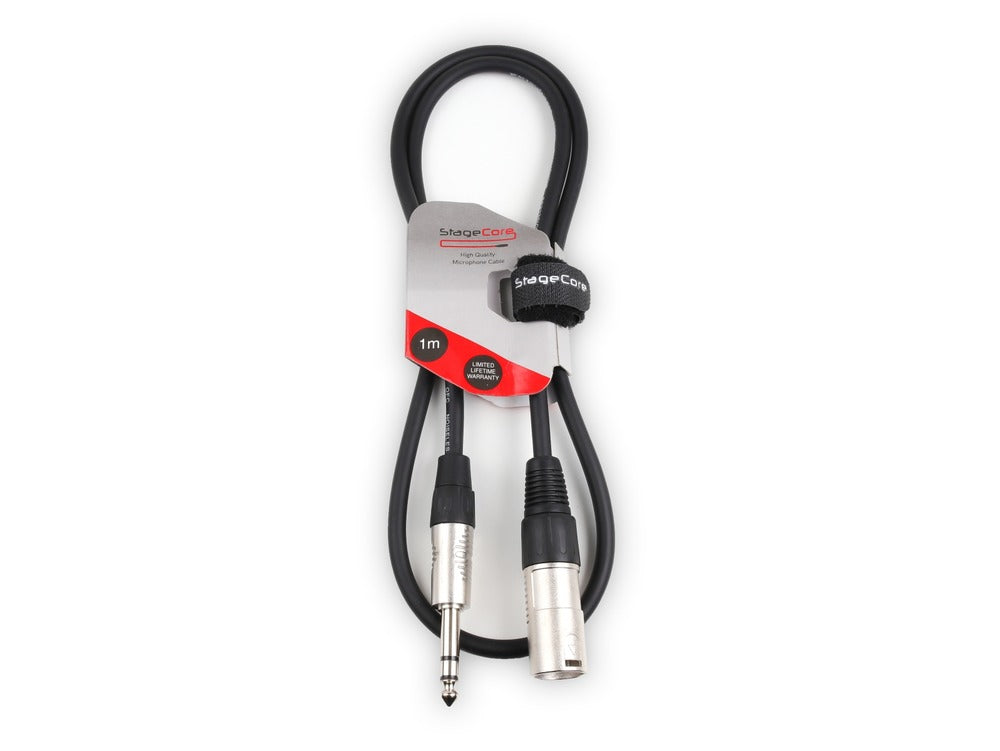 Stagecore Male XLR - 6.3mm Stereo Jack