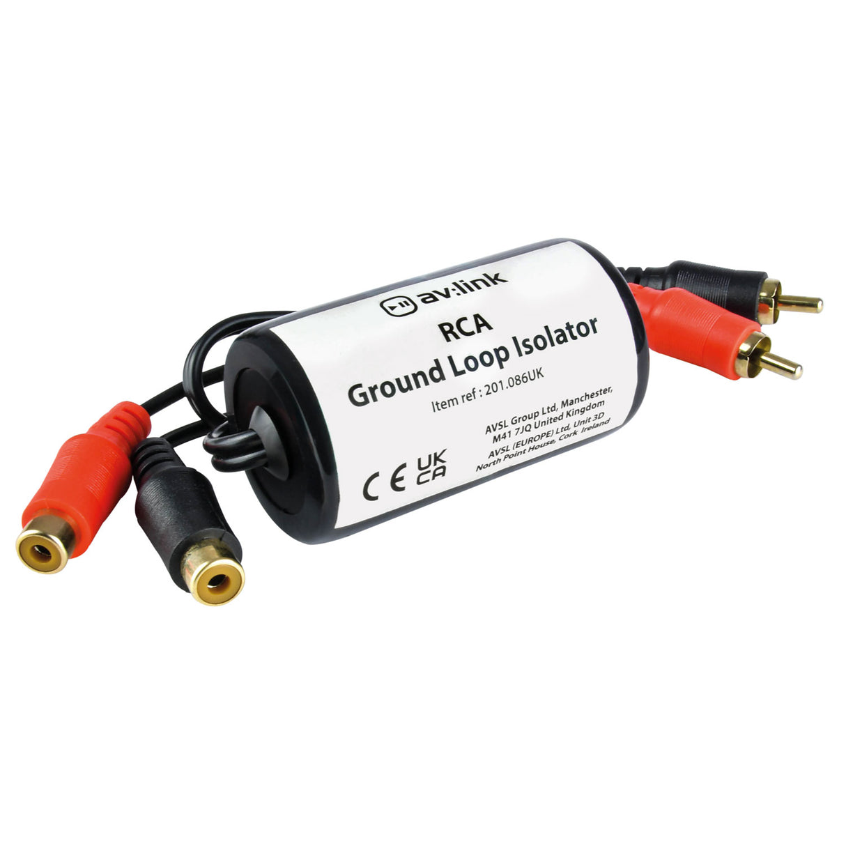 Ground Loop Isolator RCA Plugs - RCA Sockets