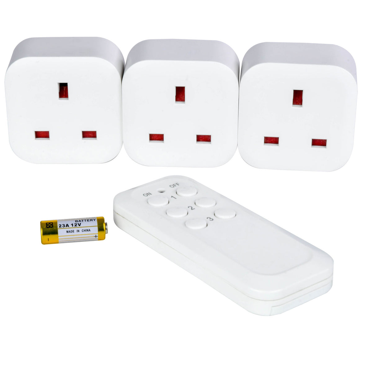Programmable/Self-learning Wireless Remote Control Sockets (3 PACK)