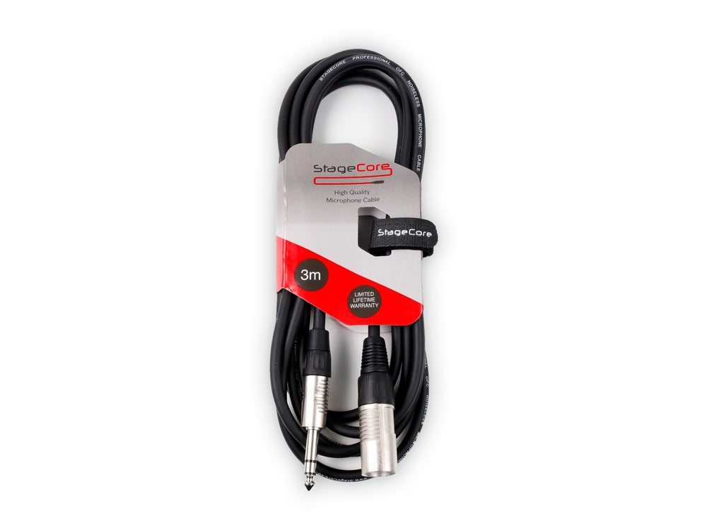 Stagecore Male XLR - 6.3mm Stereo Jack