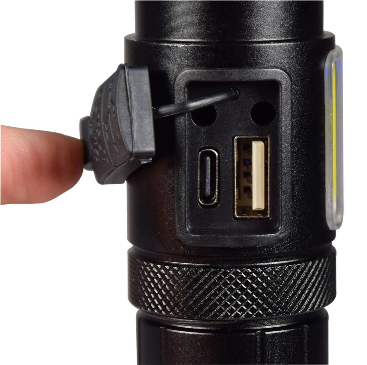 Rechargeable LED torch & side/warning light