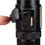 Rechargeable LED torch & side/warning light