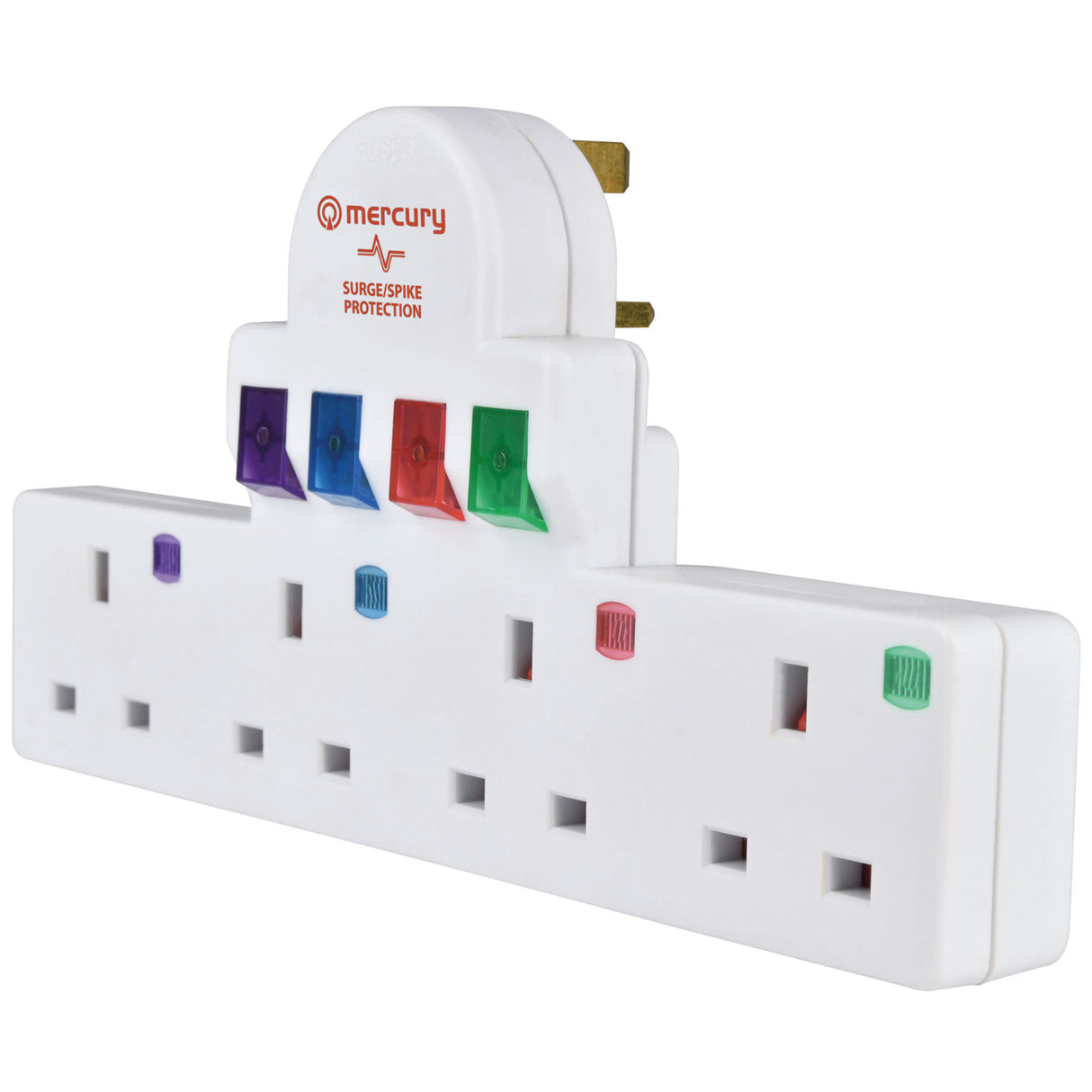 Plug-in 4 Way Mains Adaptor