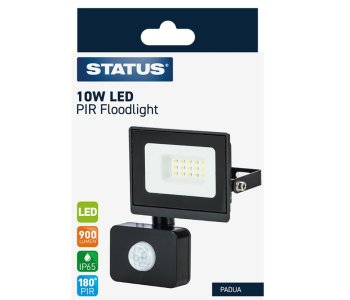 10W LED Security Floodlight With PIR Sensor