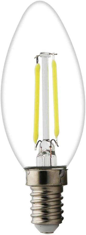 Candle 25 Watt Small Screw LED Bulbs Candle E14 2W=25W Warm White Light Bulbs
