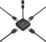 Hama USB Hub, 4 Ports, USB 3.2 Gen 1, 5 Gbit / s, incl. USB-C Adapter