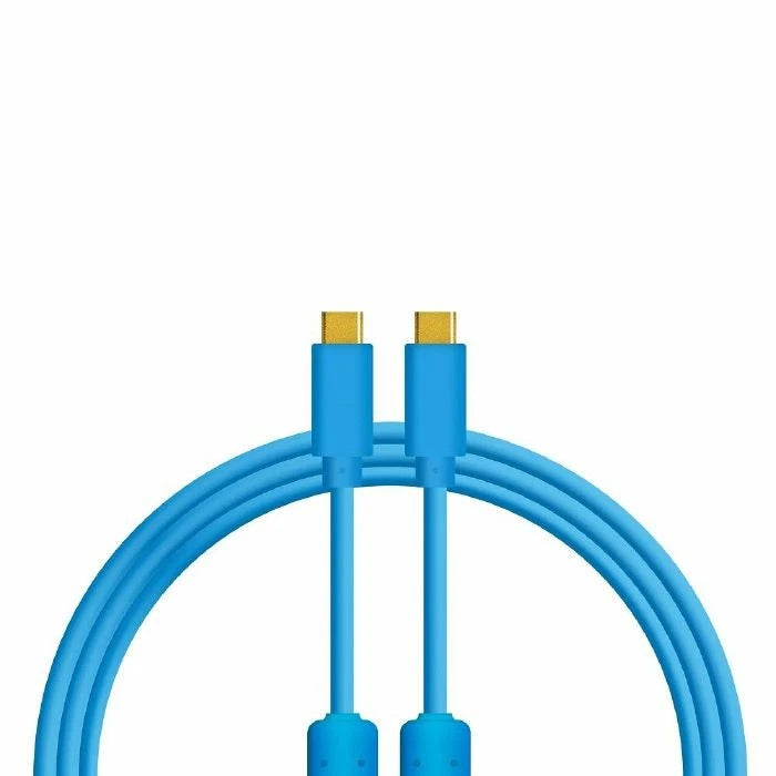 DJ TechTools Chroma Cables: Audio Optimized 1.5M USB-C to USB-C Cable with 56K Resistor (Blue, 1.5m)
