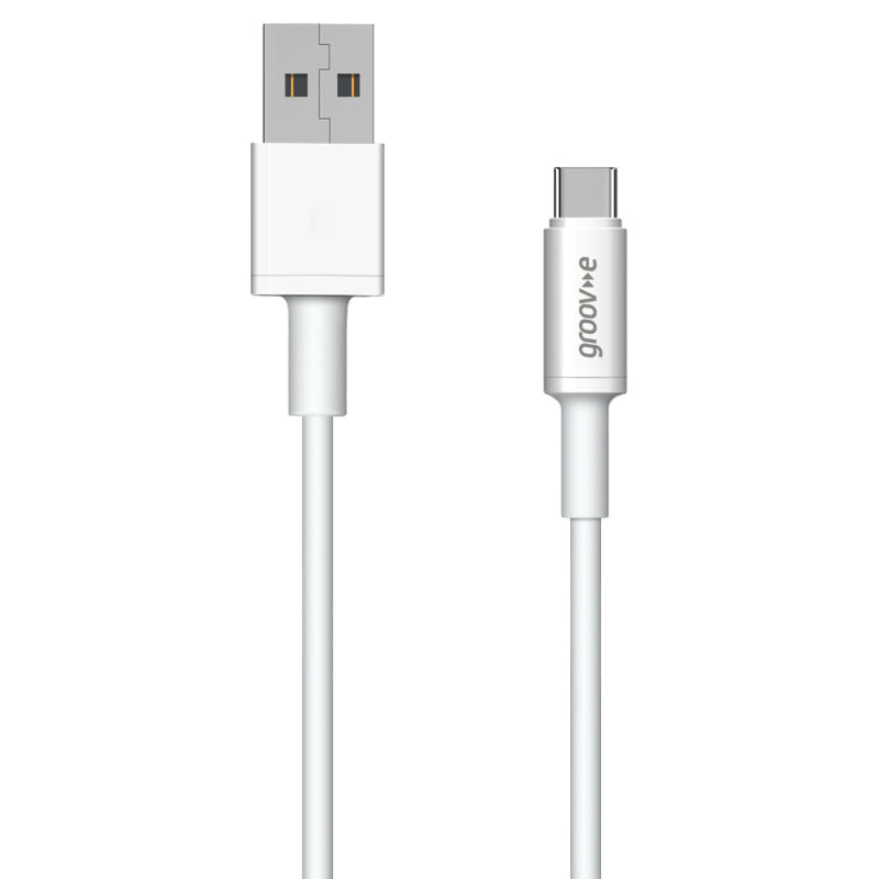 Groove USB-C to USB-A Charging Cable - White