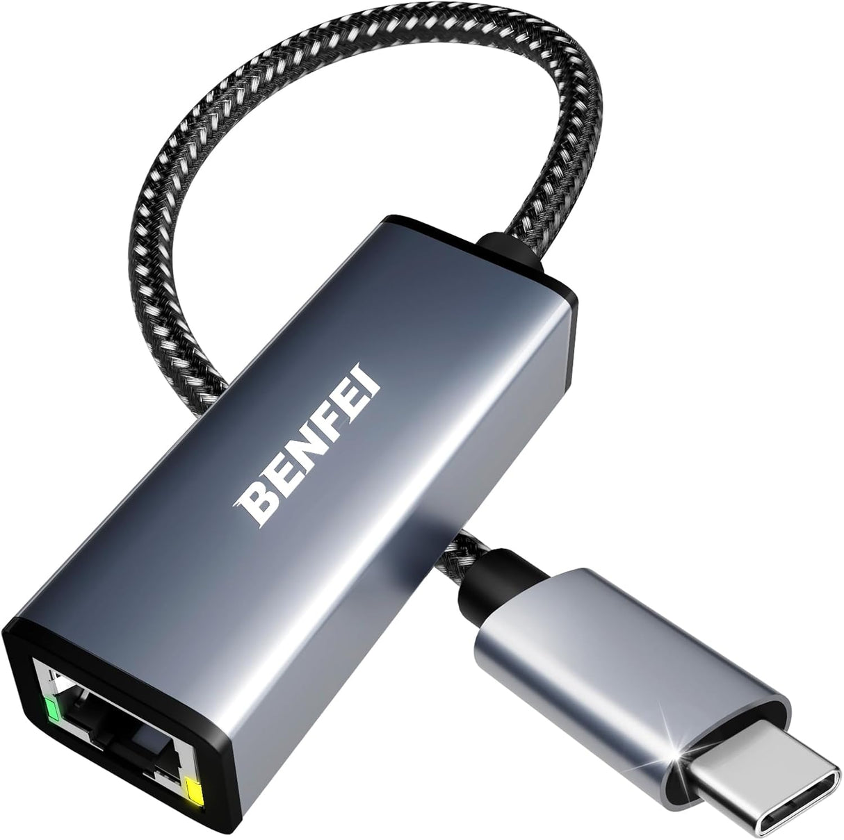 BENFEI USB C to Ethernet Adapter, Type-C (Thunderbolt 3) to RJ45 Gigabit 1000 Mbps