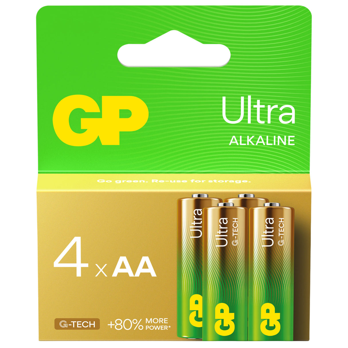 Ultra Alkaline Batteries AA 1.5V 4 Pack