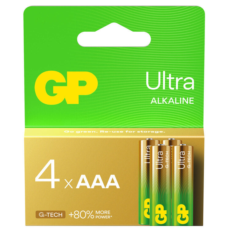 Ultra Alkaline Batteries AAA 1.5V 4 Pack