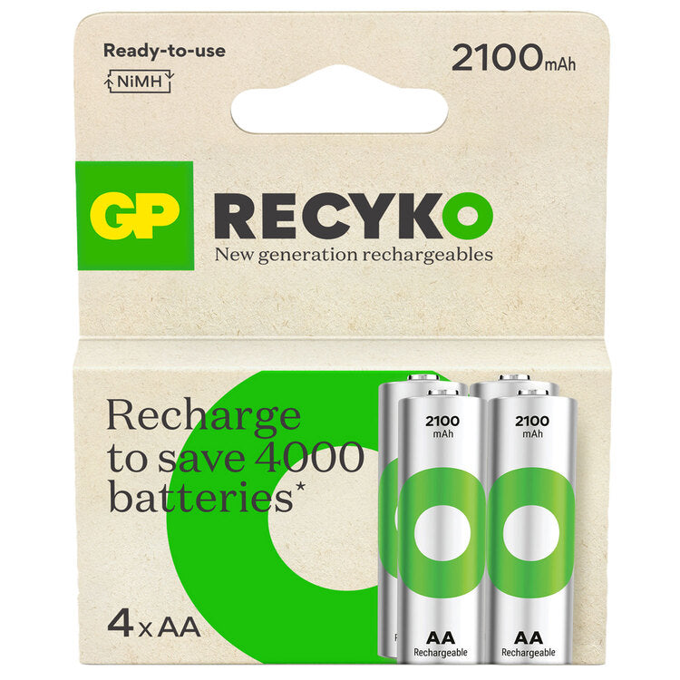 GP Recyko+  AA NiMH Rechargeable Batteries