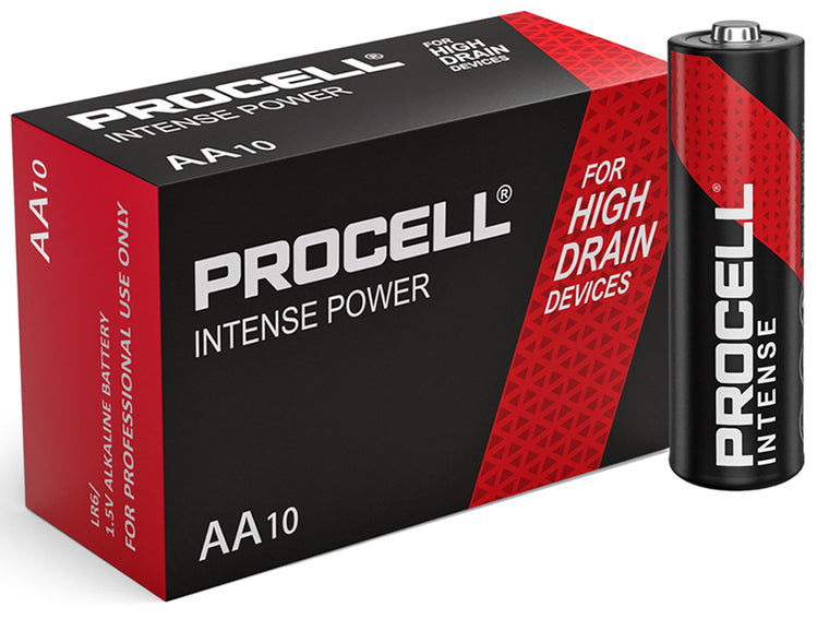 Duracell Procell Intense Battery Range AA 10 Pack