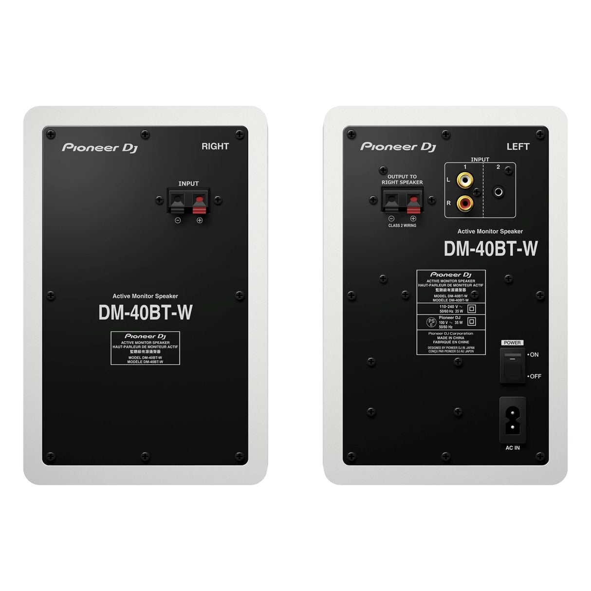 Pioneer DJ DM 40D BT White