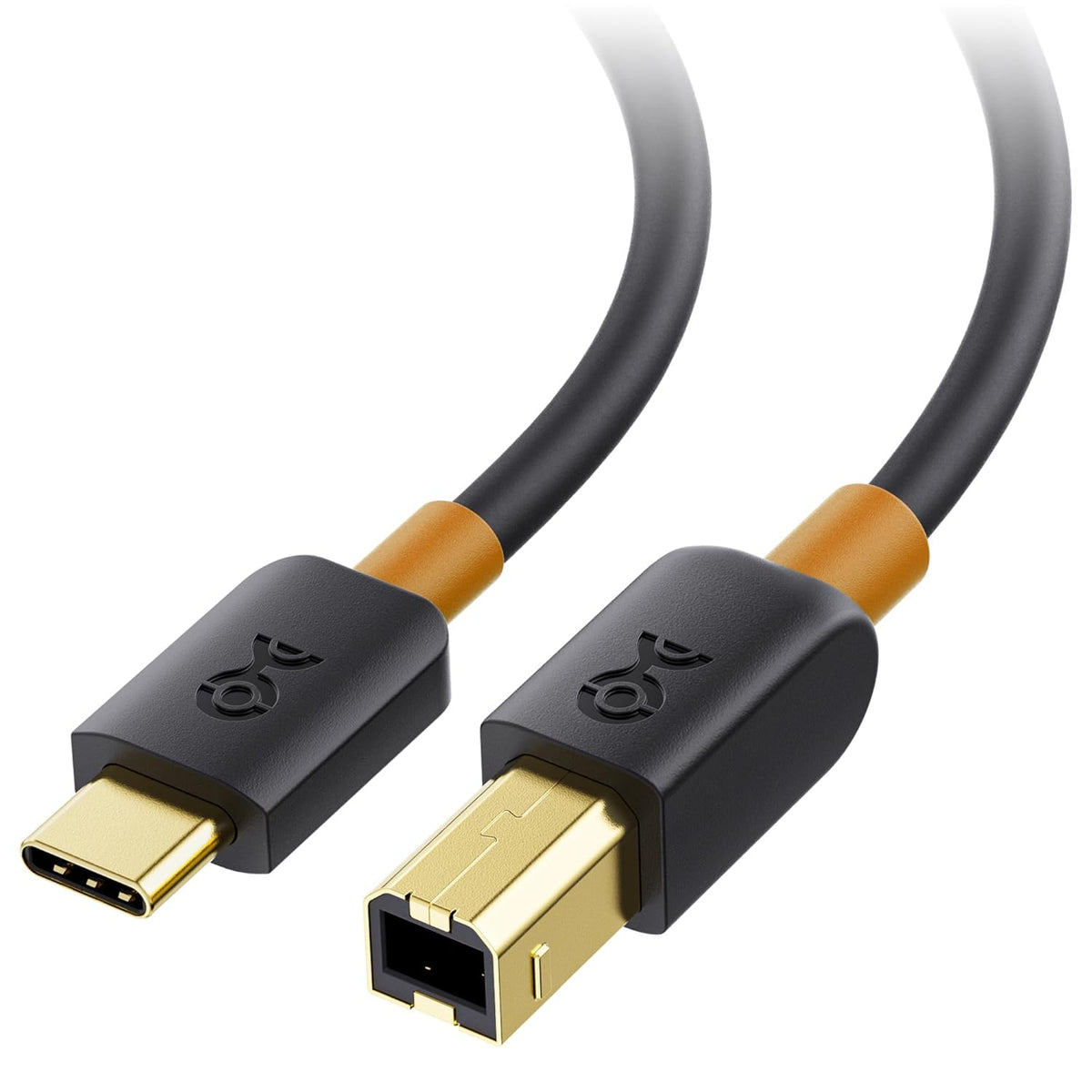USB C Printer Cable, 2m, Black, USB B 2.0 Cable