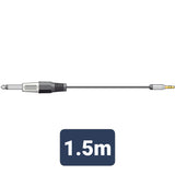 Classic Audio Lead 3.5mm Stereo Jack Plug - 6.3mm Mono Jack Plug