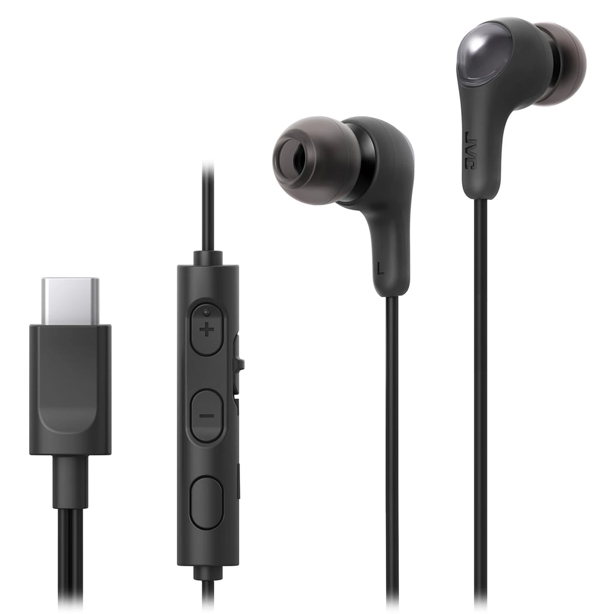 JVC GUMY CONNECT Black USB-C Connector Earphones