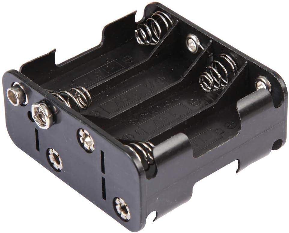 8x AA Battery Holder Coil Spring Contact, Snap Fit
