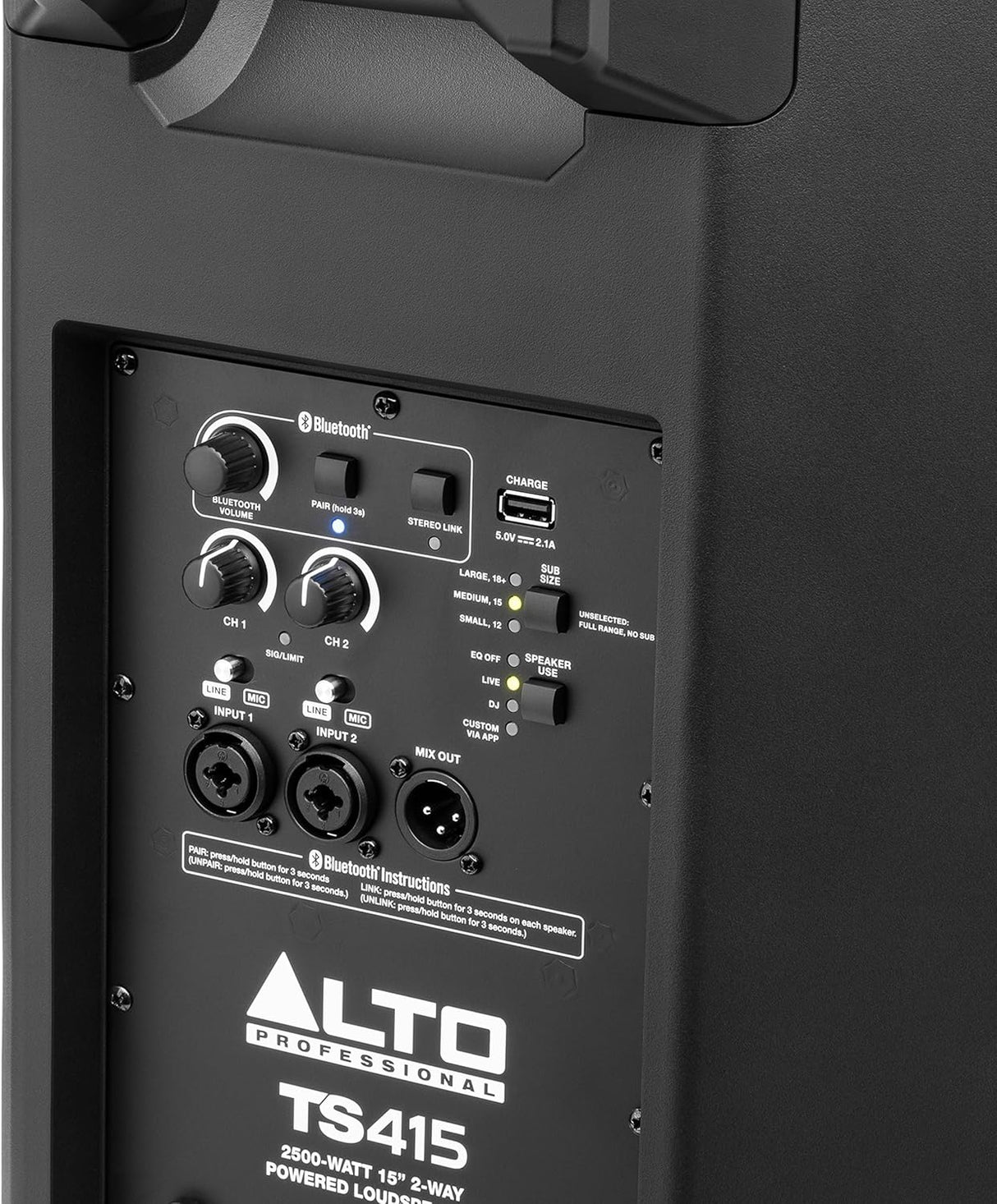 ALTO TS415 ACTIVE 15" PA SPEAKER 2000W PEAK WITH DSP & BLUETOOTH