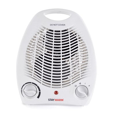 2000w Upright Fan Heater - White