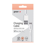 Groov-e GVMA042WE MFI Lightning to USB-A Charging Cable 2M - White