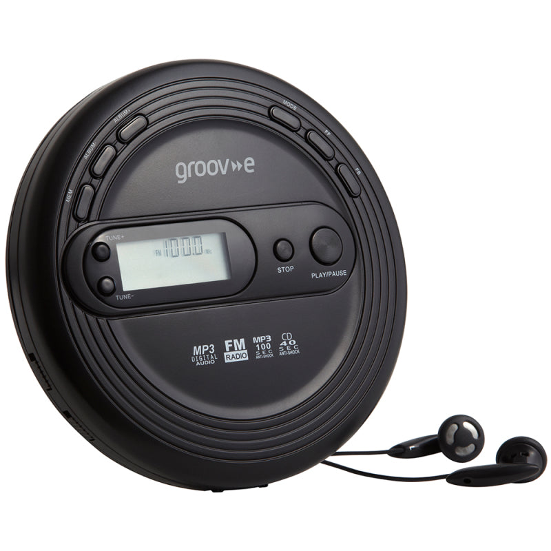 Groove Personal CD Player With FM Radio