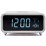 Groov-e Athena Alarm Clock with Wireless Charging Pad & Night Light