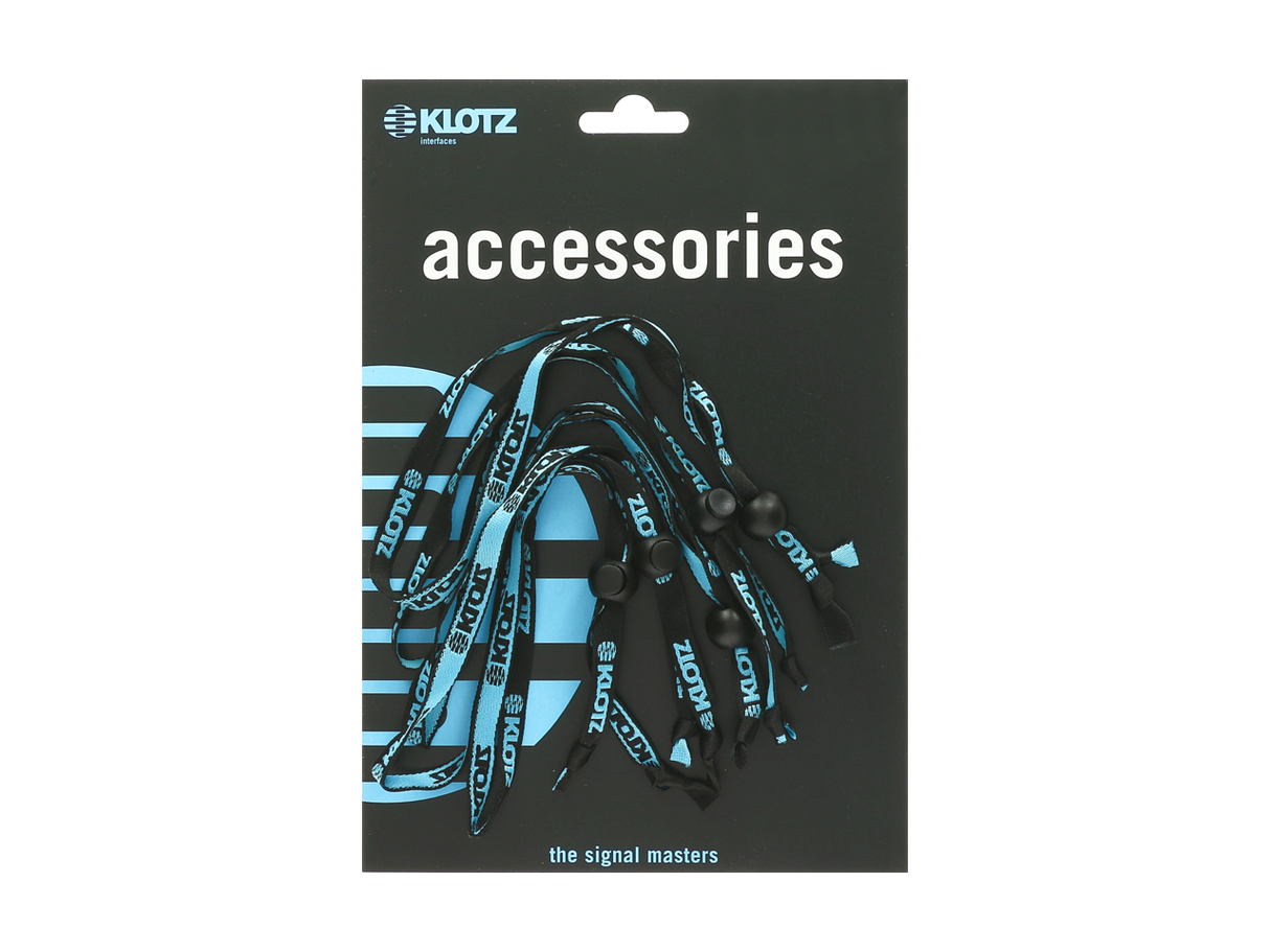 cable tie set by KLOTZ with KLOTZ logo