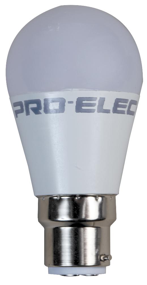6W LED Frosted Golf Ball Bulb, BC/B22, 510lm, 4000K
