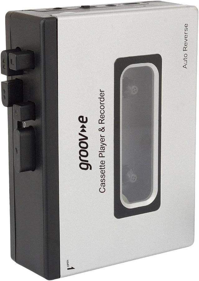 Groove Retro Series Personal Cassette Player & Recorder with Bluetooth - Silver